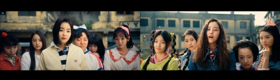 Deepfake videos by Hallyubyte feature girl groups Red Velvet, left, and Twice, right. [SCREEN CAPTURE]