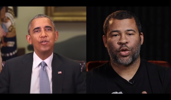 President Barack Obama’s face merged onto Jordan Peele’s face warned of the dangers of deepfake technology. [SCREEN CAPTURE]