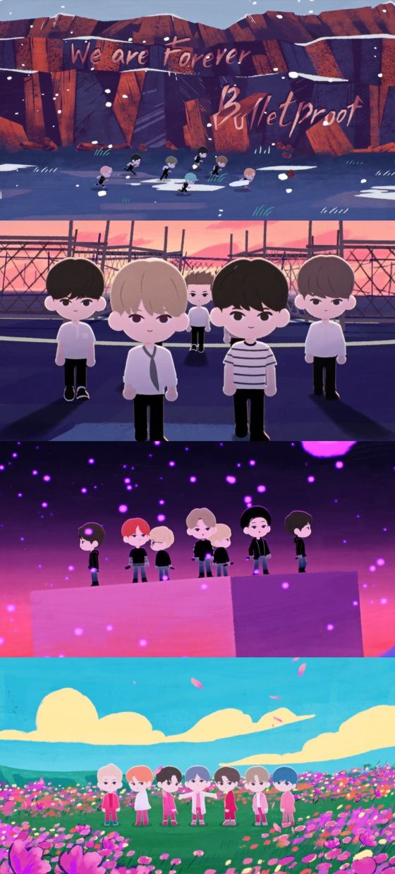 The animated music video for "We are Bulletproof: the Eternal" [BIG HIT ENTERTAINMENT]