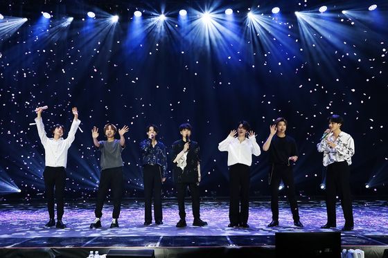 BTS held its first paid online concert "Bang Bang Con: The Live" on Sunday. [BIG HIT ENTERTAINMENT]
