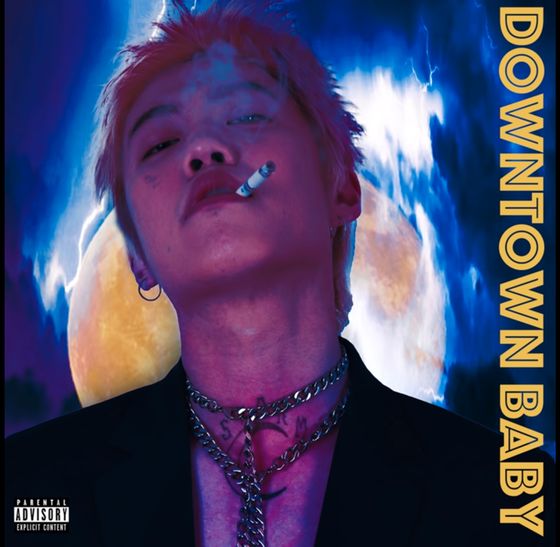 Album cover of BLOO's "Downtown Baby" released in December 2017. [SCREEN CAPTURE FROM BLOO'S YOUTUBE CHANNEL]