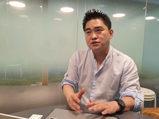 Park Hyun, CEO of We Mobility, sat down with the JoongAng Ilbo for an interview on June 18. [PARK MIN-JE]