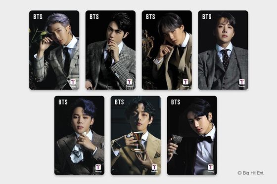  Image of limited edition BTS T-money cards available at CU convenience stores from July 2. [BGF RETAIL]  