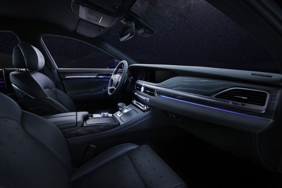 The interior of the Genesis G90's Stardust edition. [HYUNDAI MOTOR]