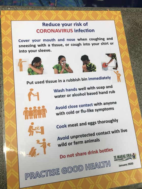 In early February, the remote Cook Islands was already on the lookout for potential Covid-19 cases. [YU JIN-SIL]