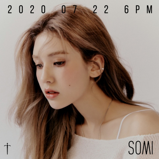 Somi's comeback teaser image. [THE BLACK LABEL]