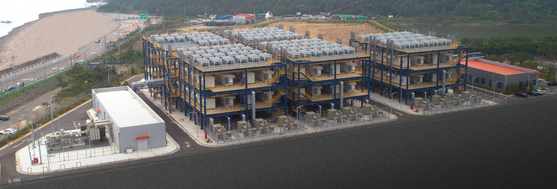 The world's first byproduct hydrogen fuel cell power plant in Seosan, South Chungcheong. [DOOSAN FUEL CELL]
