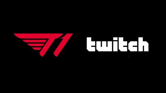 Logo of SKT T1 and Twitch.