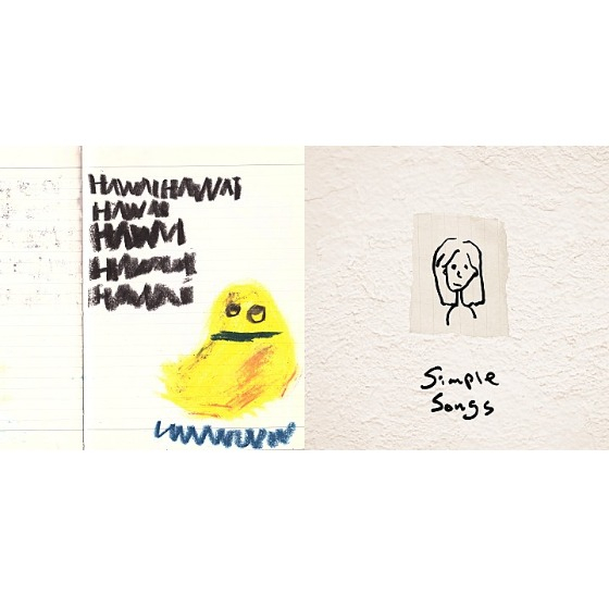 The cover of O3ohn's "O" (2016), left, and "Simple Songs" (2019). [SCREEN CAPTURE]