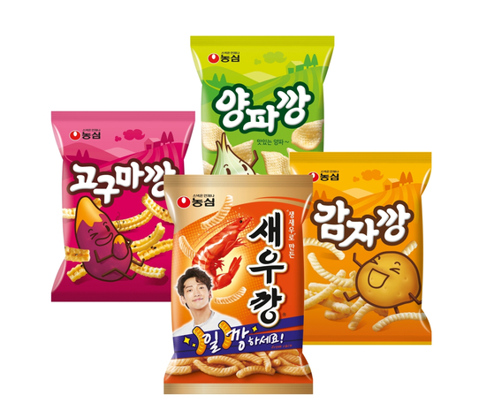 Four 'kkang'-named snacks from Nongshim. [NONGSHIM]