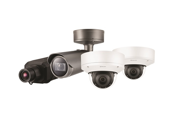 Hanwha Techwin's surveillance camera Wisenet7. [HANWHA TECHWIN] 