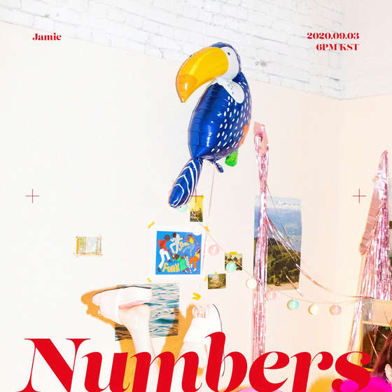 Singer Jamie's upcoming single "Numbers" [WARNER MUSIC KOREA]