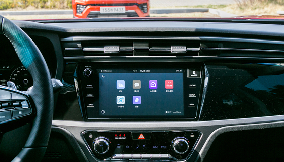 SsangYong Motor's new connected car system dubbed Infoconn was launched in April in partnership with LG U+ and Naver's artificial intelligence (AI) platform Clova. [SSANGYONG MOTOR]