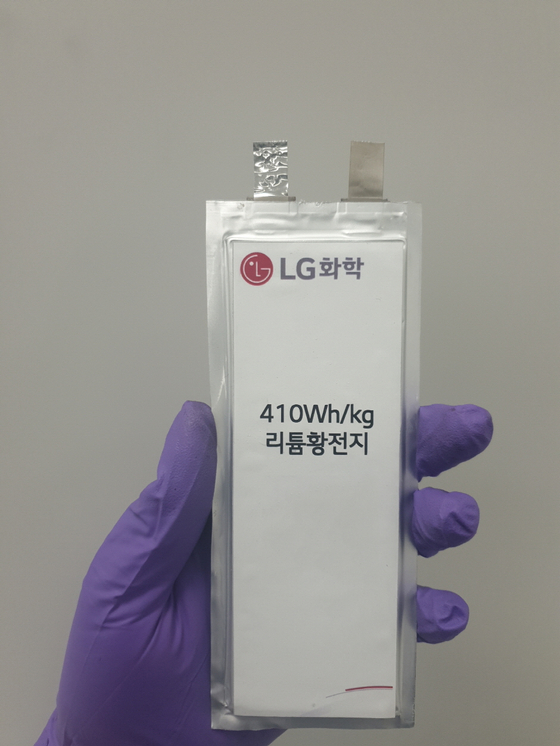 LG Chem's lithium-sulfur battery. [LG CHEM]