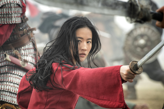 This image released by Disney shows Yifei Liu in the title role of "Mulan." [AP/YONHAP]