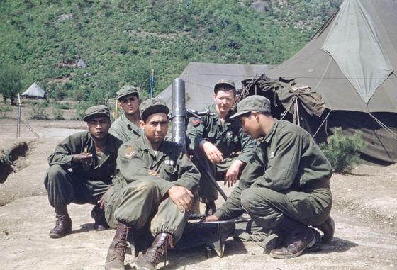 Colombian Battalion soldiers in training during the Korean War. [GILBERTO DIAZ VELASCO]