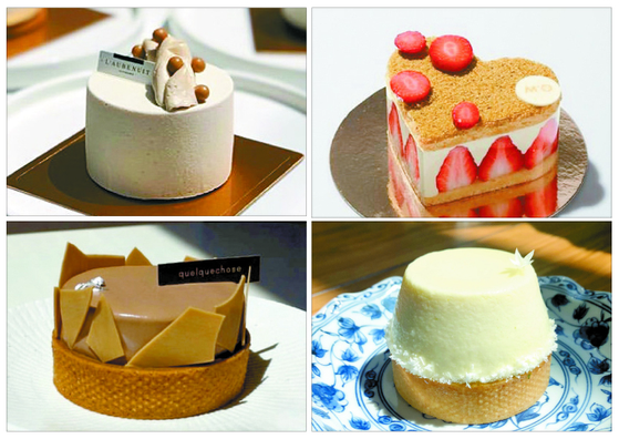 Clockwise from top left: a small cake from L'aubenuit; Maison M'O; Quelquechose; I Pho U. [EACH INSTAGRAM, LEE SUN-MIN]