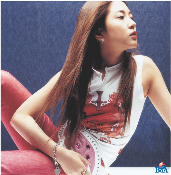 The cover image of one of BoA's biggest hits ″No.1″ (2002). [SM ENTERTAINMENT]