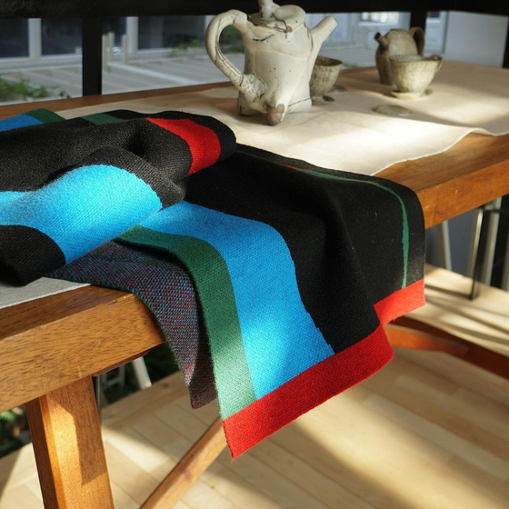 Seoul Design Festival's signature scarf is made by print artist Choi Kyung-joo in collaboration with Studio Ohyukyoung. [SEOUL DESIGN FESTIVAL]