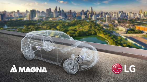 An image released to promote a joint venture between LG Electronics and Magna. [LG ELECTRONICS]