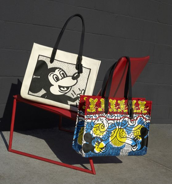 Bags from New York-based luxury fashion brand Coach, which collaborated with Disney’s iconic Mickey Mouse and artist Keith Haring. [COACH]