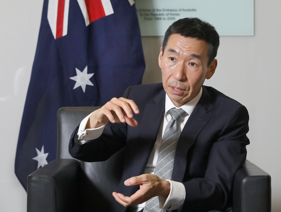 Australia's Ambassador to Korea, James Choi, at the Embassy of Australia in Seoul. [PARK SANG-MOON]