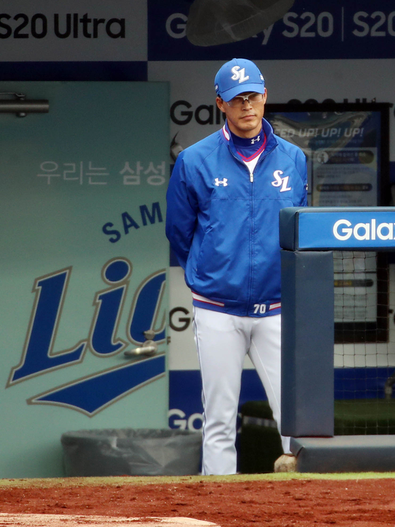Samsung Lions manager Heo Sam-young. [YONHAP]