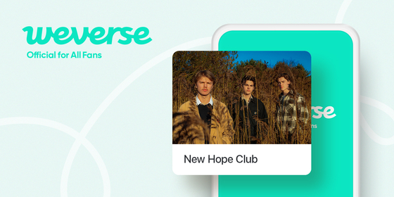 British pop trio New Hope Club recently joined Korean fan platform Weverse. [WEVERSE]