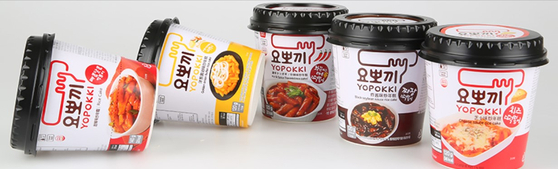 Young Poong's packaged tteokbokki products. [YOUNG POONG]