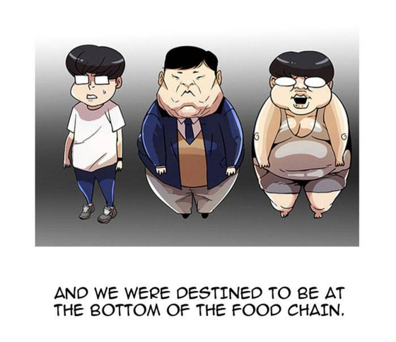 Scenes from the English version of "Lookism" by Pak Tae-jun [SCREEN CAPTURE]