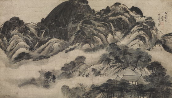 “Inwang Jesaekdo (Scene of Inwangsan Mountain After Rain)” by Jeong Seon(1676-1759) [CULTURE MINISTRY]