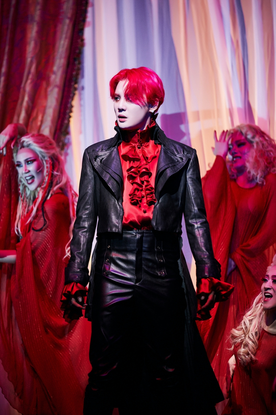 K-pop star and a musical actor Kim Jun-su plays Dracula in ″The Musical: Dracula.″ [OD COMPANY]