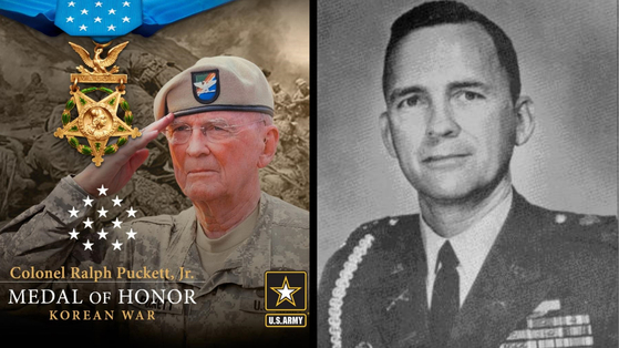  Retired U.S. Army Col. Ralph Puckett, Jr., a Korean War veteran, will be awarded the Medal of Honor by U.S. President Joe Biden in a ceremony Friday to be attended by Korean President Moon Jae-in, announced the White House Wednesday ahead of the two leaders’ first summit. [U.S. ARMY] 