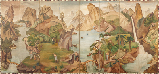 Among the Lee Kun-hee collection donated to the MMCA is “Paradise (1937) by Baik Namsoon (1904-1994). She was a rare female painter in Korea in the early 20th century. The painting is the only one remaining among the works she created at the height of her career.  [MMCA]