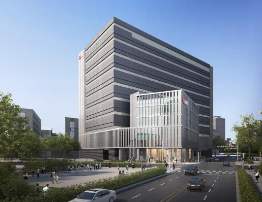 A computer image of LG U+'s second hyperscale data center in Anyang, Gyeonggi, set for completion in 2023. [LG U+]