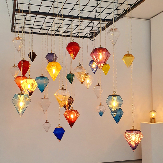Glass lamps by Youn [HALEY YANG]