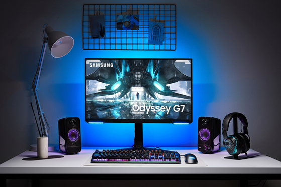 Samsung Electronics' 2021 edition of Odyssey gaming monitor [YONHAP]