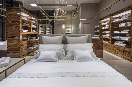 Italian luxury bedding brand Frette opened “Frette Seoul,” its first flagship boutique in Korea in Apgujeong, southern Seoul, on June 25. [FRETTE SEOUL]
