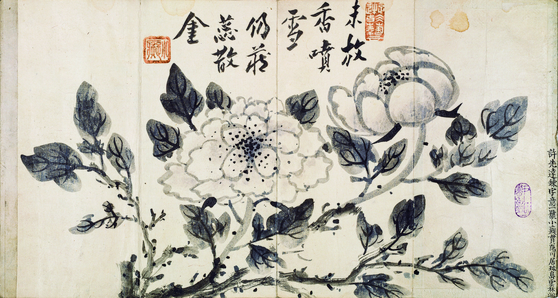 “Painting Album of Peonies” by Heo Ryeon (1808-92) [CULTURAL HERITAGE ADMINISTRATION]