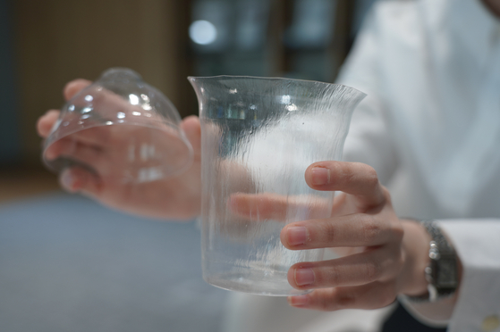 A prototype product made of LG Chem’s newly developed biodegradable material. [LG CHEM]