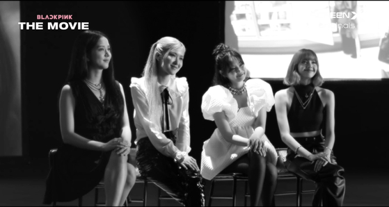 Members of girl group Blackpink in ″Blackpink the Movie″ [YG ENTERTAINMENT]