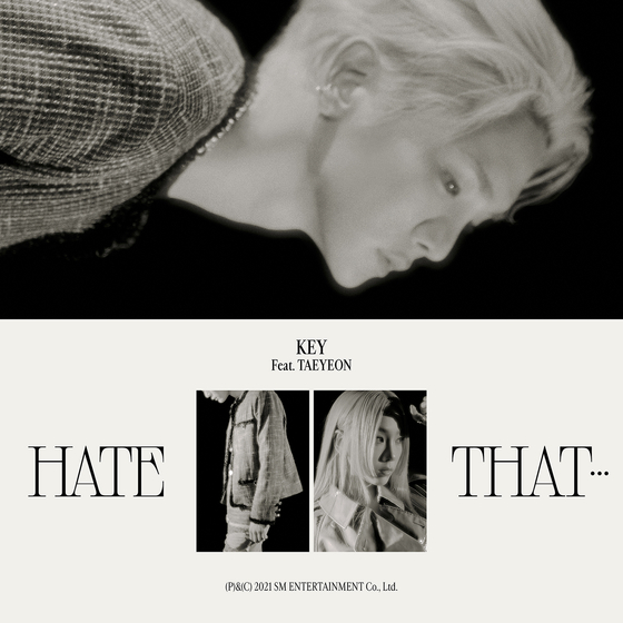 The teaser photo for SHINee's Key's solo song ″Hate that...,″ featuring Girls' Generation's Taeyeon [SM ENTERTAINMENT]
