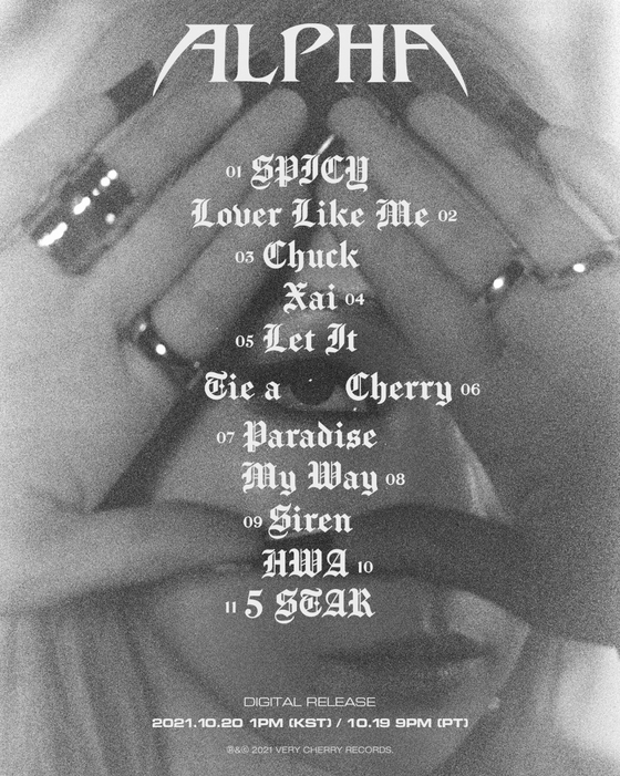 Tracklist of CL's upcoming album ″Alpha″ [VERY CHERRY]