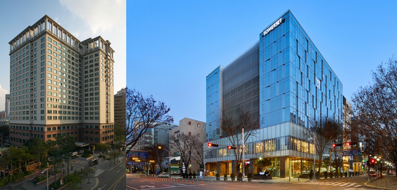 From left: Somerset Palace Seoul located in central Seoul; Somerset Central Bundang in Seongnam, Gyeonggi. [SOMERSET]
