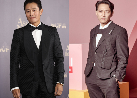 Actors Lee Byung-hun, left, and Lee Jung-jae [ILGAN SPORTS, NETFLIX]