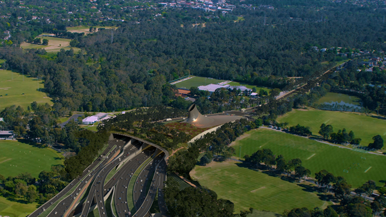 A rendered image of the southern entrance to the tunnel GS Engineering & Construction and its consortium will build as part of the North East Link project in Australia. [GS ENGINEERING & CONSTRUCTION]