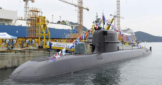 Korea's first 3,000-ton submarine, the Dosan Ahn Chang-ho, developed by Daewoo Shipbuilding & Marine Engineering. [YONHAP] 