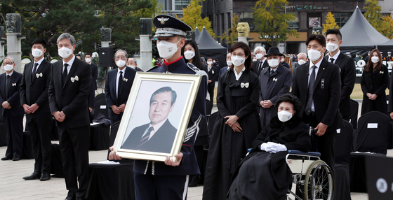 A farewell ceremony arranged by the government for the late President Roh Tae-woo was held in the Olympic Park, Seoul, on Oct. 30. [JOINT PRESS CORPS]