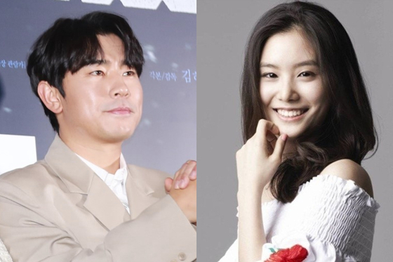 Actor Lee Si-eon, left, and actor Seo Ji-seung are getting married on Christmas Day. [ILGAN SPORTS]