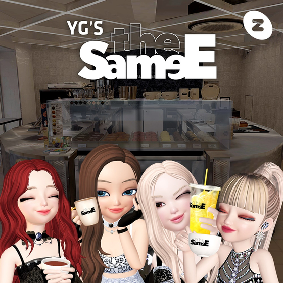 YG Entertainment recreated its multi-purpose cafe “the SameE” on Naver Z’s metaverse app Zepeto. [YG ENTERTAINMENT]